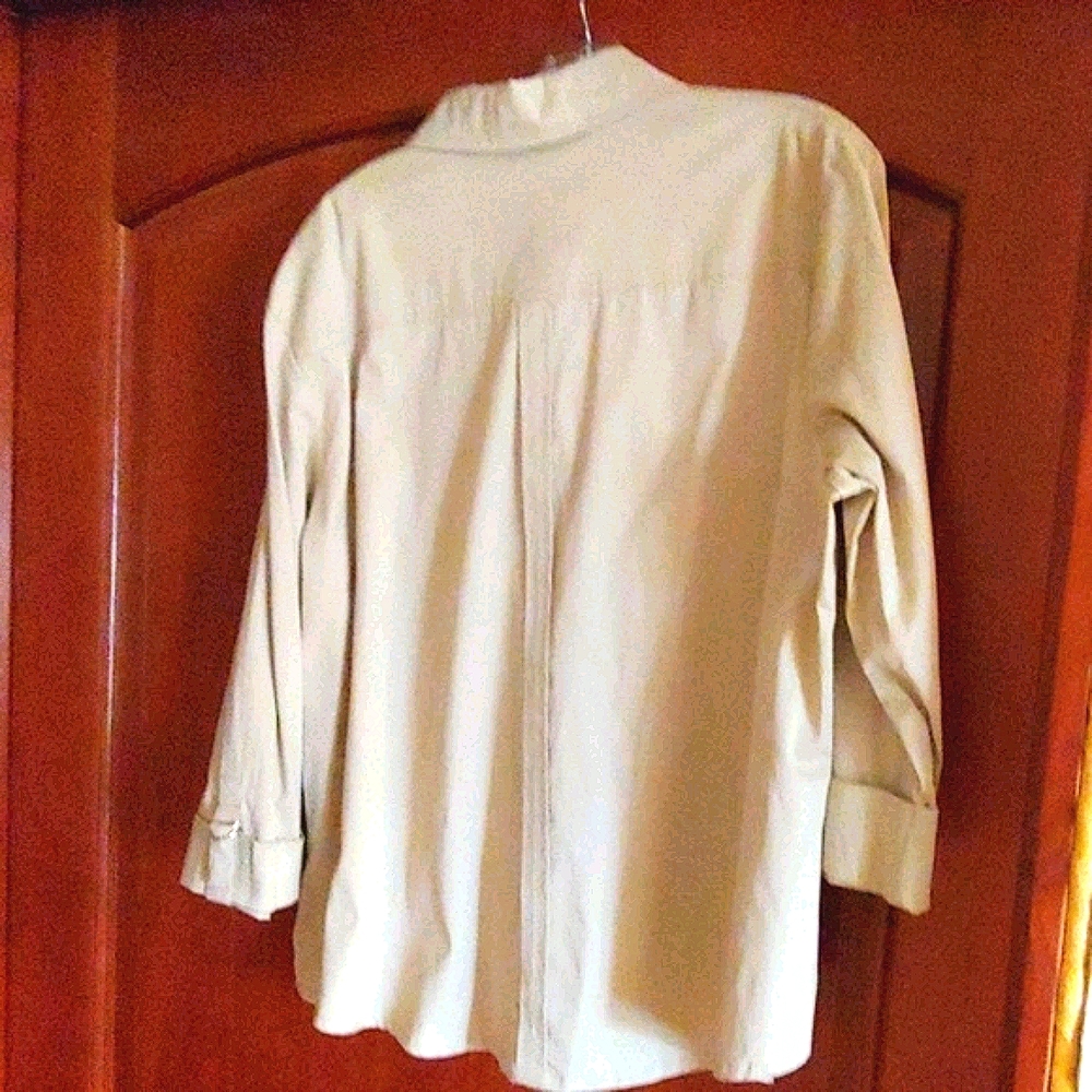Company Collection Tan light weight shirt jacket a - Picture 2 of 5